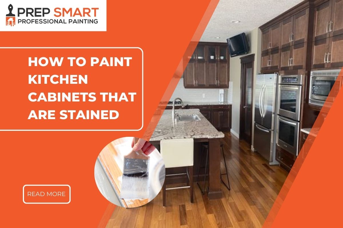 How to Paint Kitchen Cabinets That Are Stained